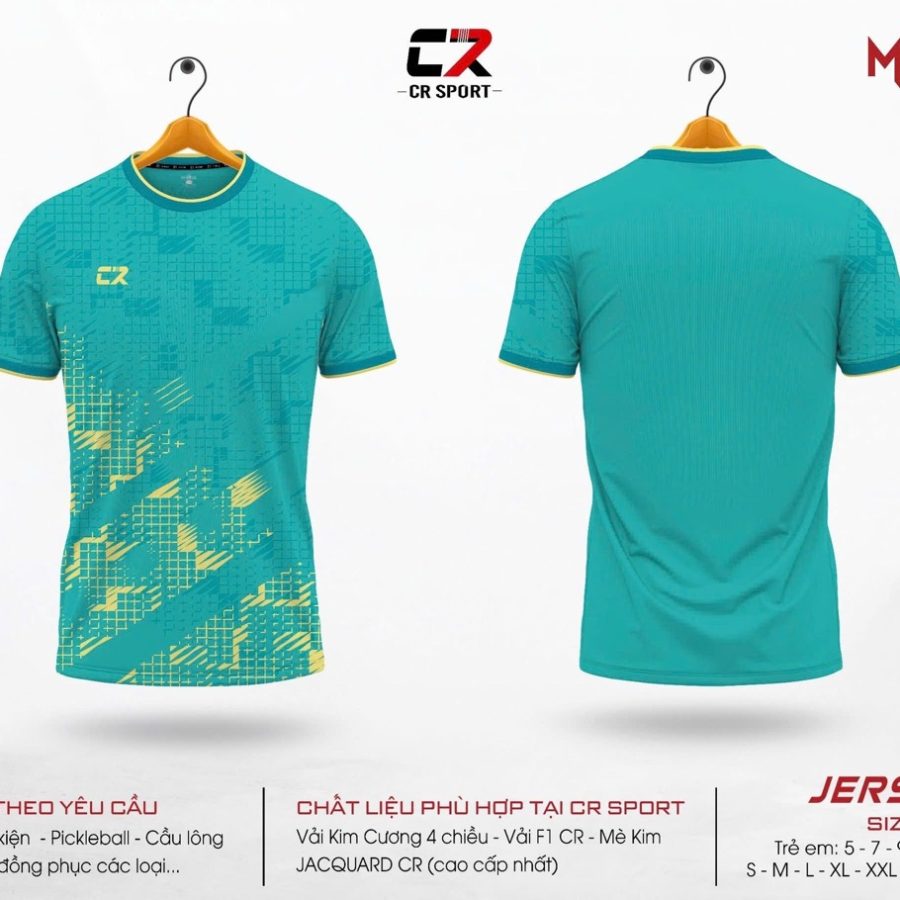 áo quần bóng đá nam nữ CR Multi 6 xanh lá