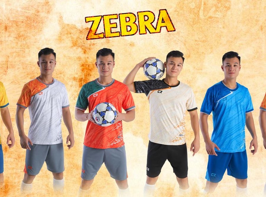 áo quần bóng đá nam nữ CR Zebra mẫu combo 6 màu