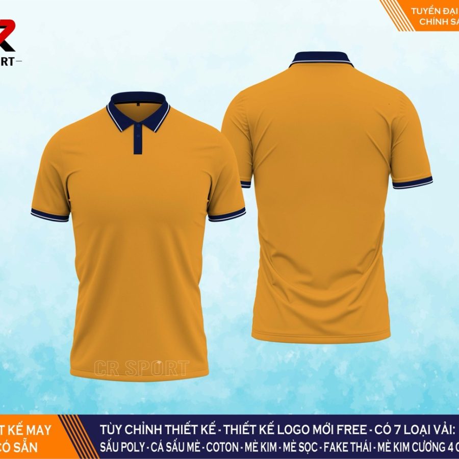 thời trang thể thao polo CR 1 cam xanh đậm