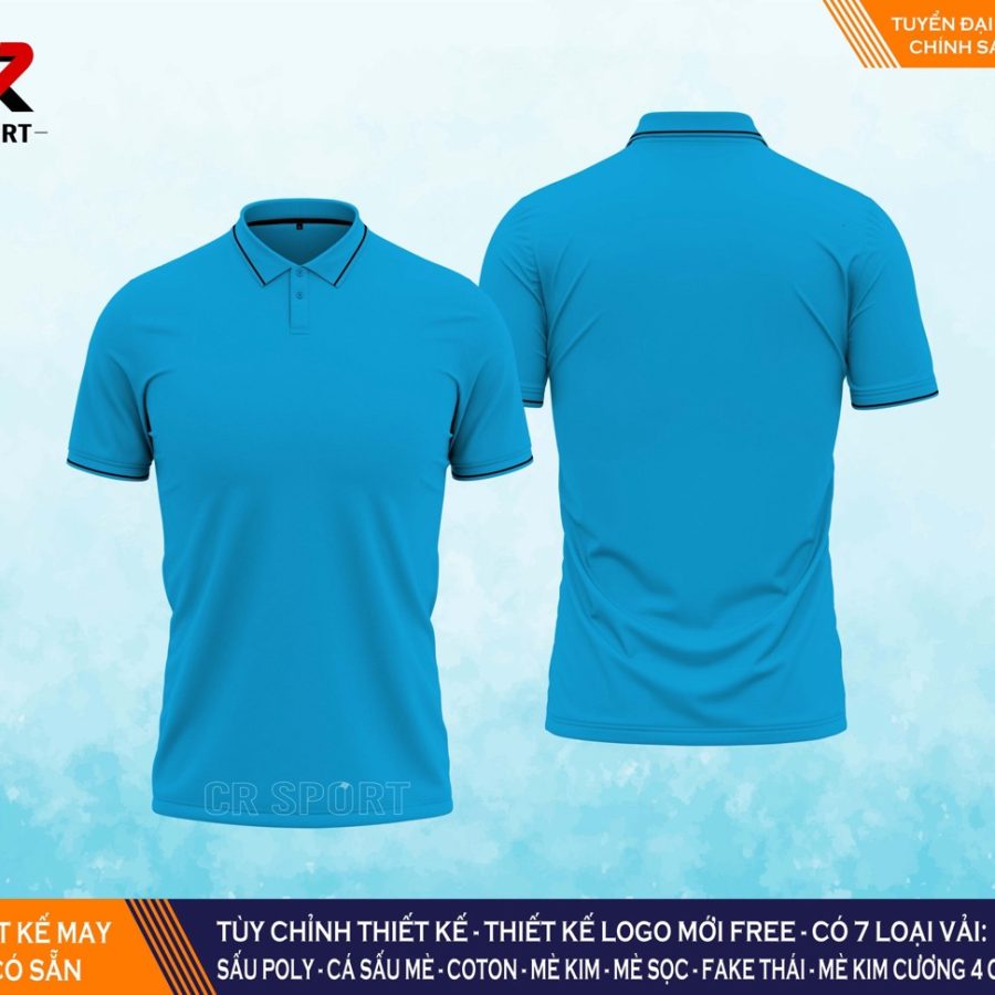 thời trang thể thao polo CR 1 xanh dương xanh dương