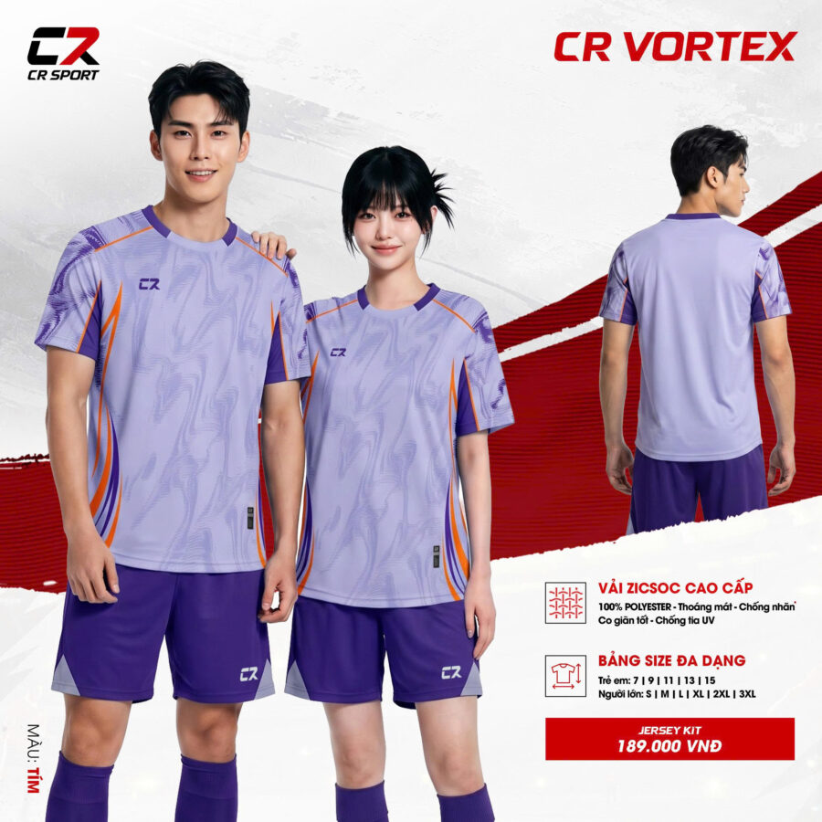 Áo Bóng Đá CR Vortex – Thoáng Khí, Co Giãn Linh Hoạt