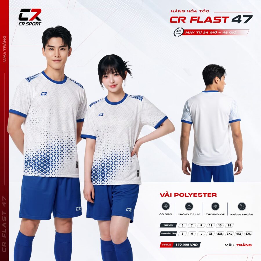 Áo Bóng Đá CR FLAST 47 – Sẵn Sàng Chuyển Động, Sẵn Sàng Bứt Phá