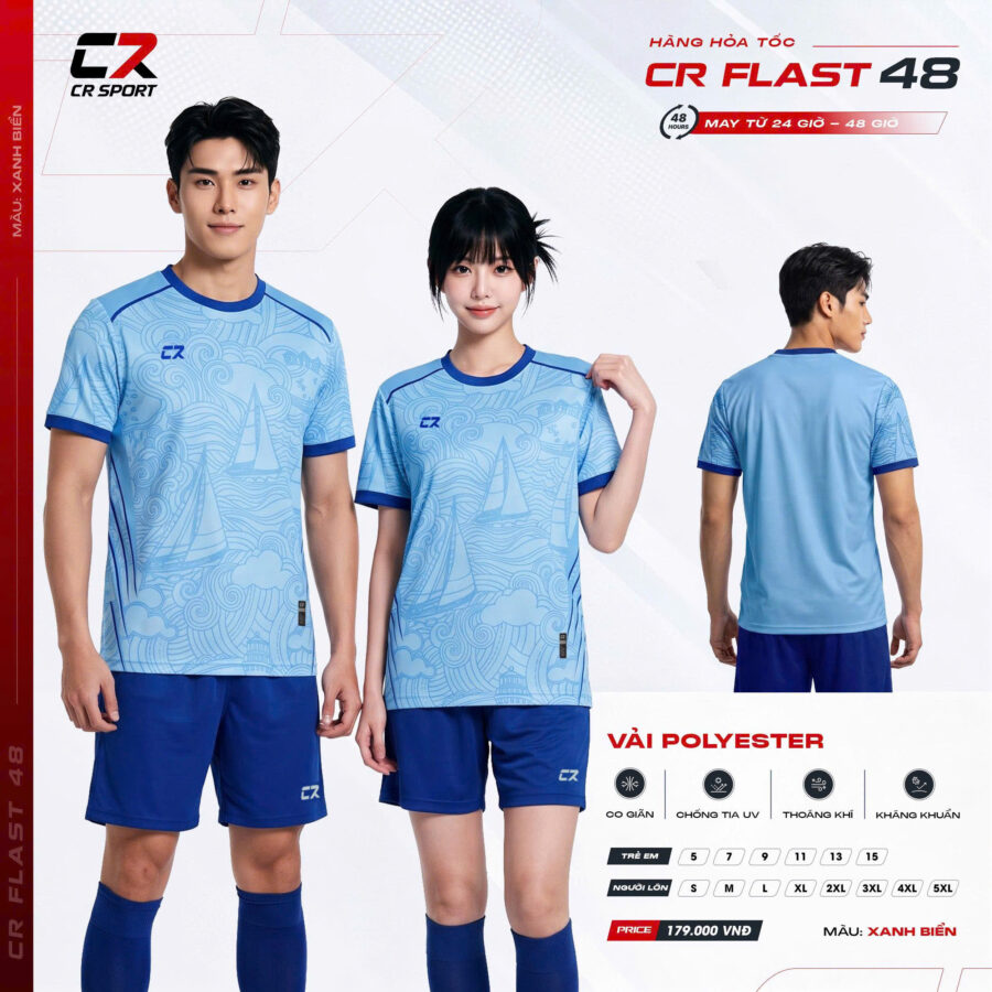 Áo Bóng Đá CR FLAST 48 – Bức Tranh Sóng Cuộn, Tự Do Bứt Phá